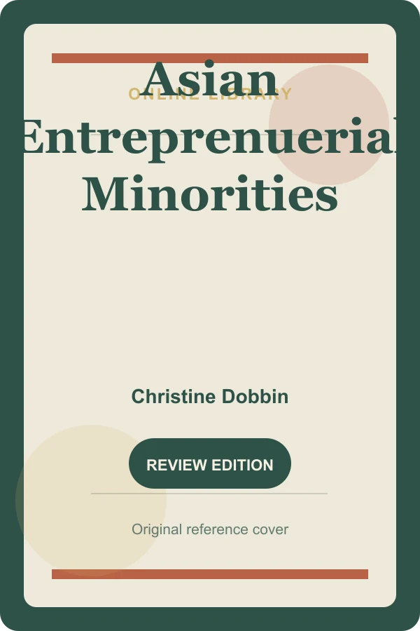 Original UtoRead.Com reference cover for Asian Entreprenuerial Minorities