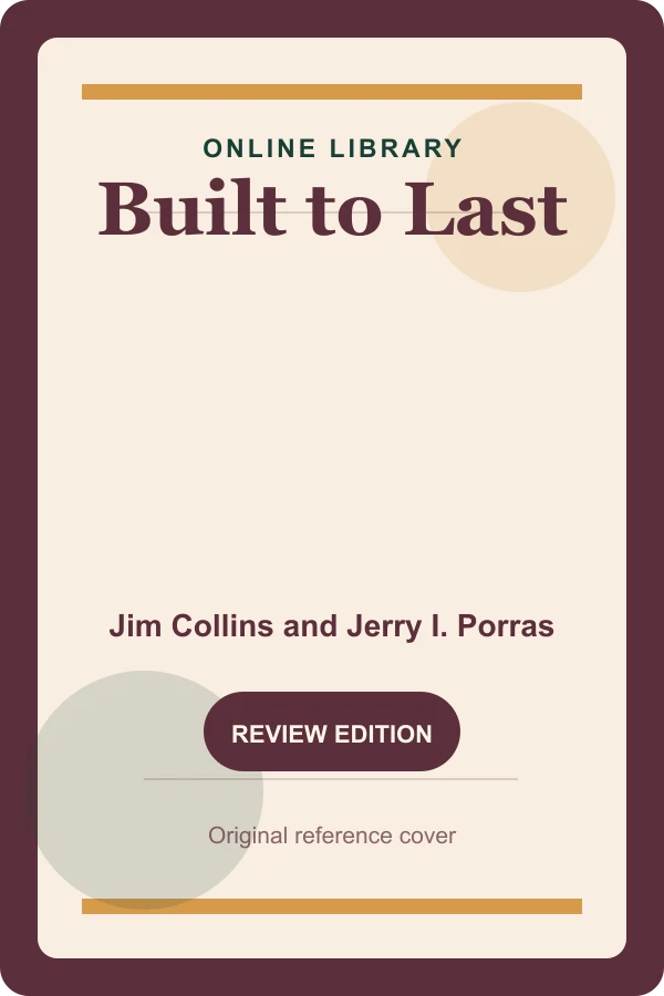 Original Online Library reference cover for Built to Last