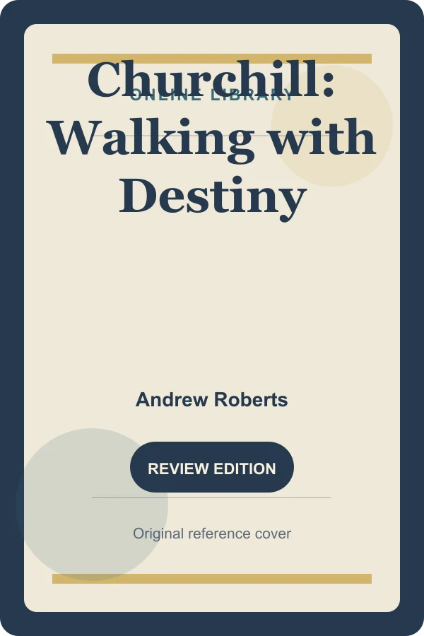 Original Online Library reference cover for Churchill: Walking with Destiny