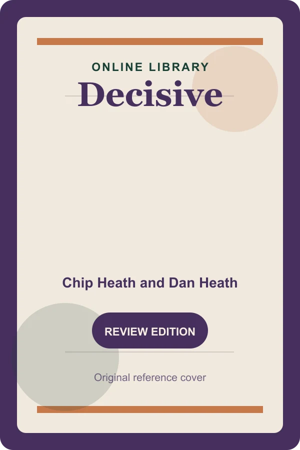 Original Online Library reference cover for Decisive