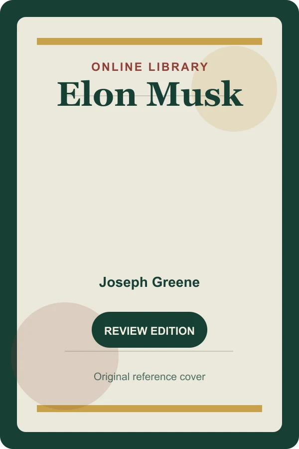 Original Online Library reference cover for Elon Musk
