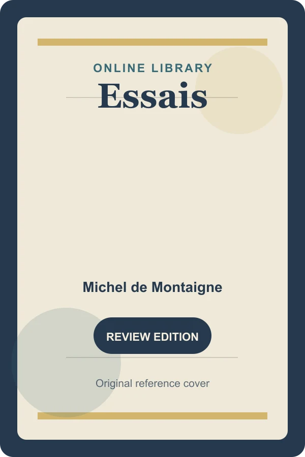 Original UtoRead.Com reference cover for Essais