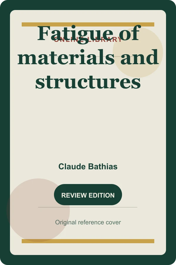 Original Online Library reference cover for Fatigue of materials and structures