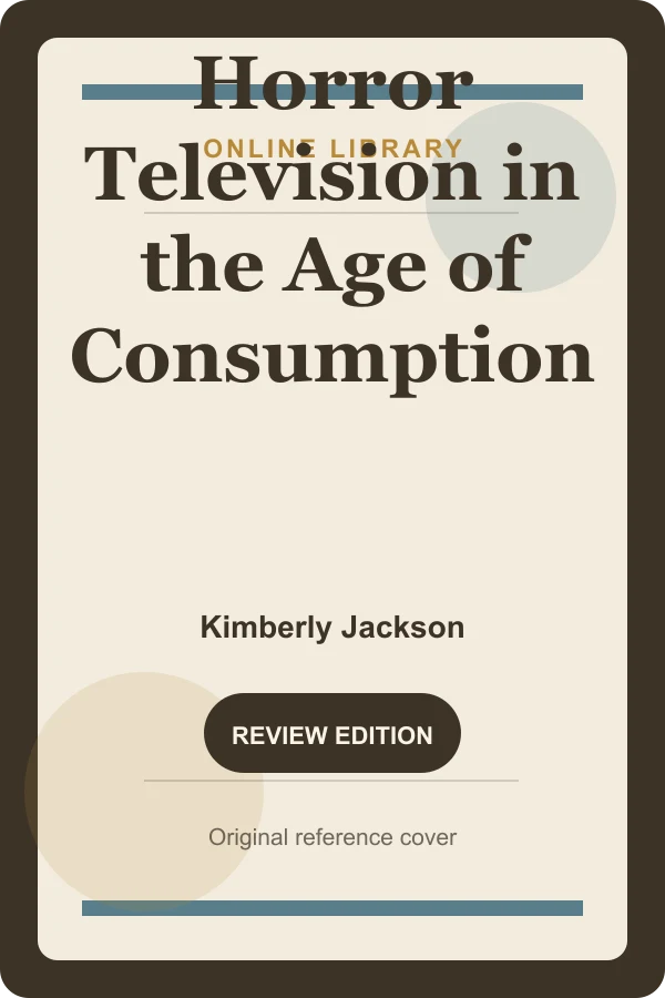 Original Online Library reference cover for Horror Television in the Age of Consumption