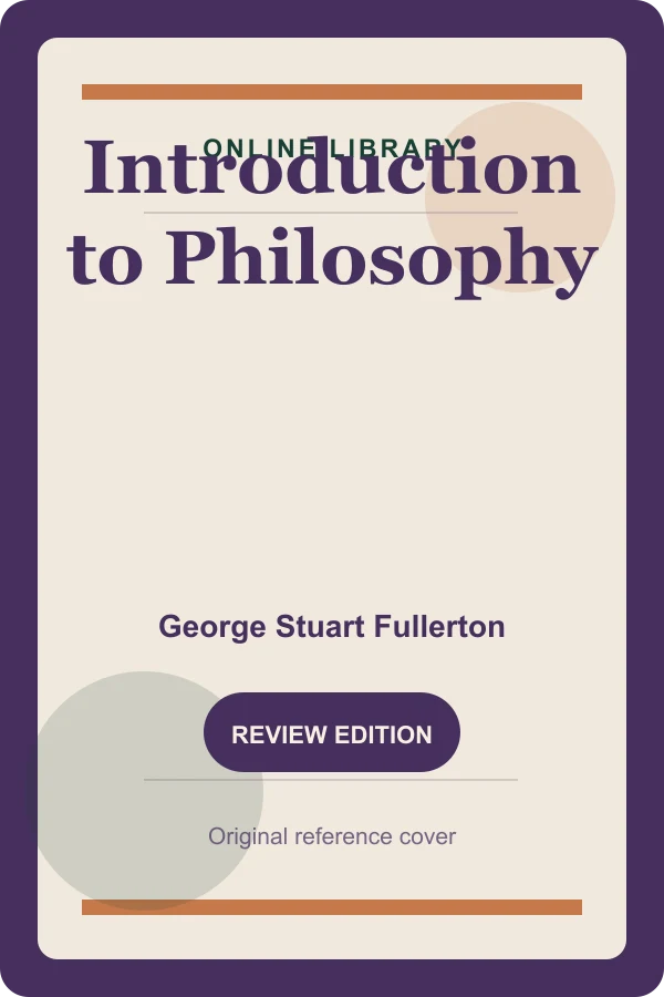Original Online Library reference cover for Introduction to Philosophy