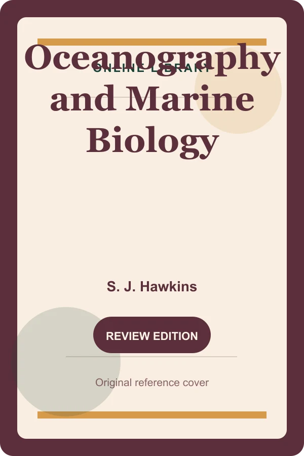 Original Online Library reference cover for Oceanography and Marine Biology