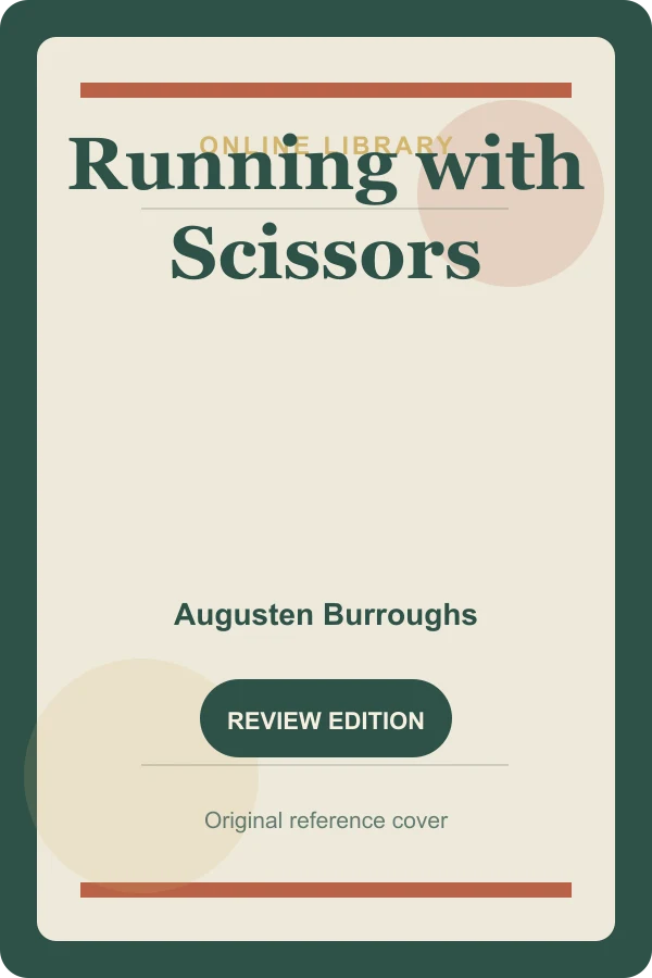 Original Online Library reference cover for Running with Scissors