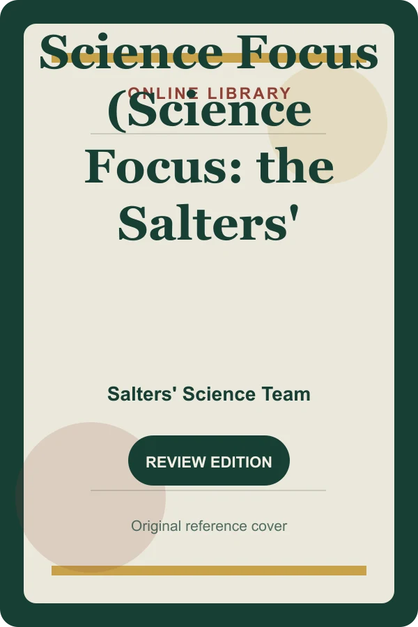 Original Online Library reference cover for Science Focus (Science Focus: the Salters' Approach)