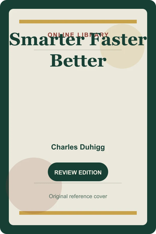 Original Online Library reference cover for Smarter Faster Better