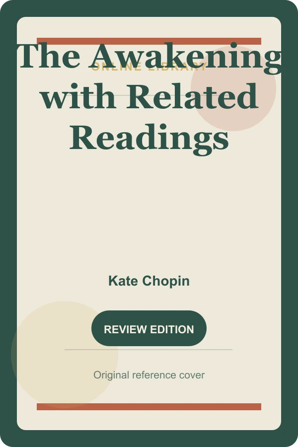 Original Online Library reference cover for The Awakening with Related Readings