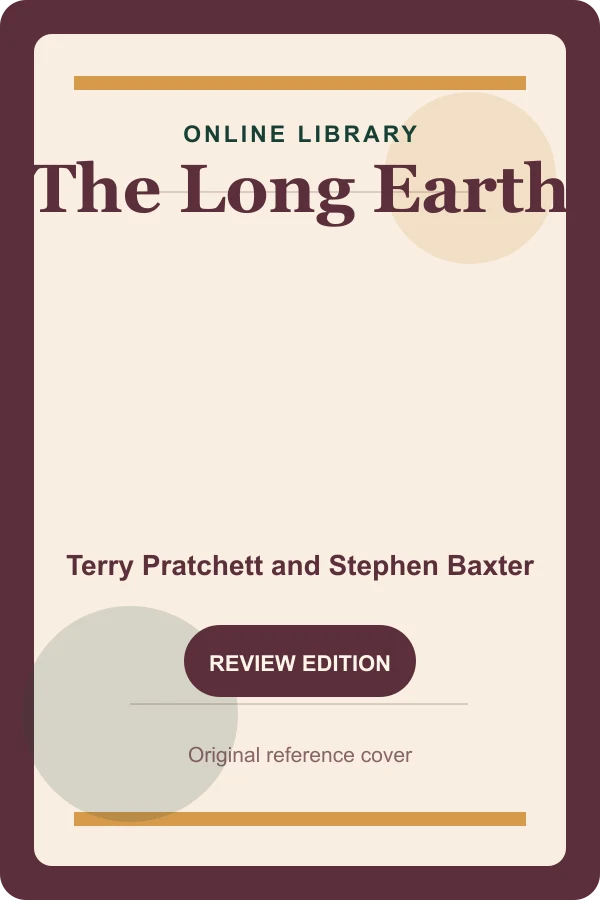 Original Online Library reference cover for The Long Earth