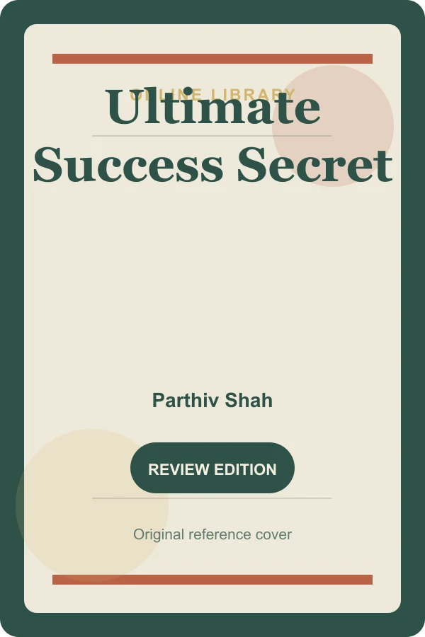 Original Online Library reference cover for Ultimate Success Secret